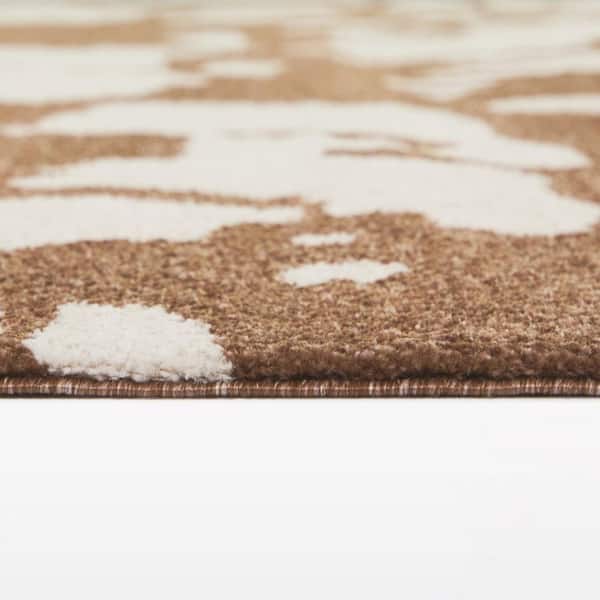 Mila Rust/Cream 5 ft. x 7 ft. Area Rug