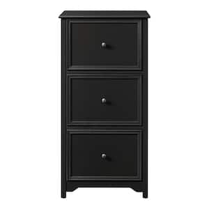 Bradstone 3-Drawer Charcoal Black File Cabinet