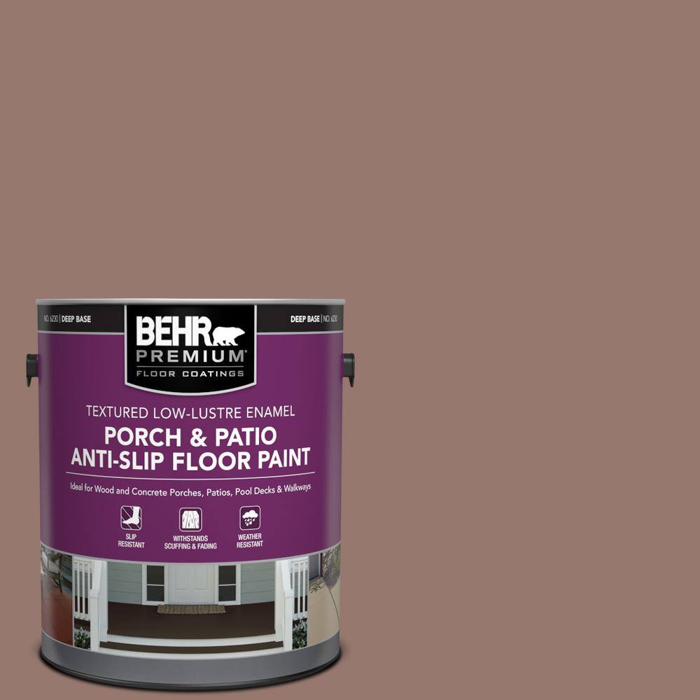 1 gal. #N160-5 Chocolate Delight Textured Low-Lustre Enamel Interior/Exterior Porch and Patio Anti-Slip Floor Paint price history on PriceWatchPro