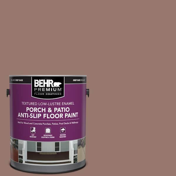 BEHR PREMIUM 1 gal. #N160-5 Chocolate Delight Textured Low-Lustre Enamel Interior/Exterior Porch and Patio Anti-Slip Floor Paint