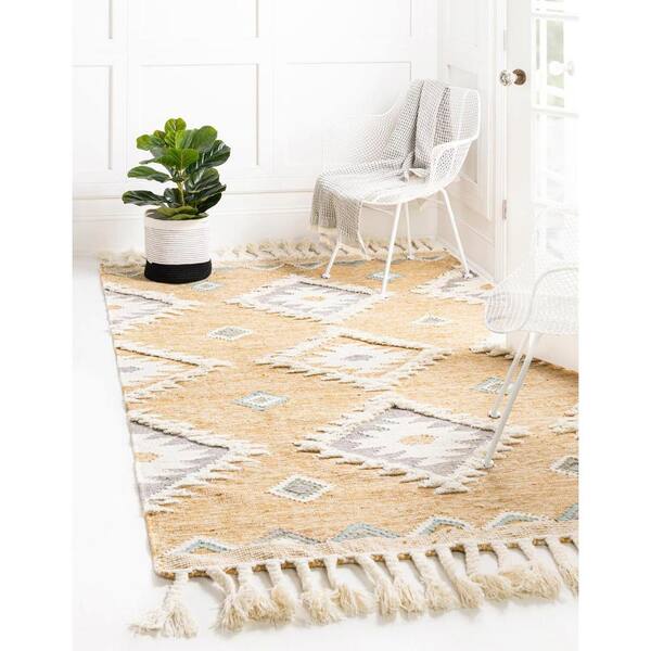 Mesa Yellow 5 ft. x 8 ft. Area Rug