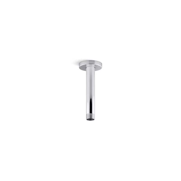 KOHLER Statement 6 in. Ceiling-Mount Single-Function Rainhead Arm And Flange in Vibrant Brushed Bronze