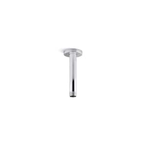 Statement 6 in. Ceiling-Mount Single-Function Rainhead Arm And Flange in Vibrant Polished Nickel