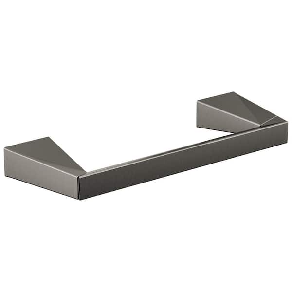 Trillian Wall Mounted Toilet Paper Holder in Black Stainless