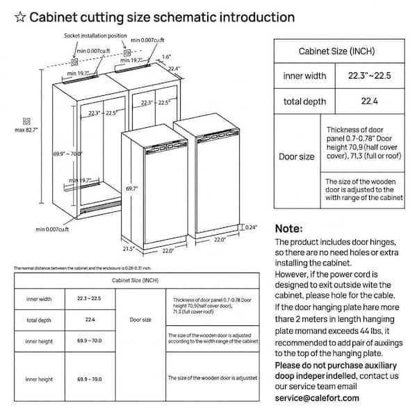 Ca'Lefort 9.75 cu.ft. 22 in. Frost Free Residential Upright