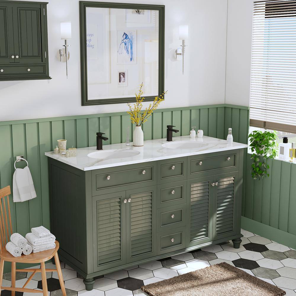 White Ceramic Oval Undermount Bathroom Sink with Overflow