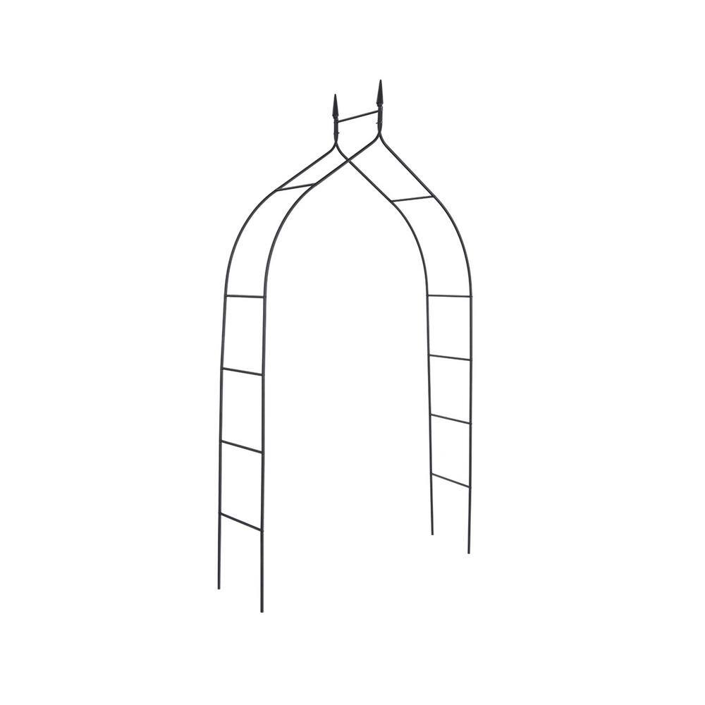 100 in. x 55 in. Metal Garden Arbor for Various Climbing Plant, Wedding Cer