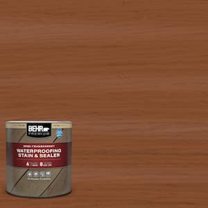 1 qt. #ST-122 Redwood Naturaltone Semi-Transparent Waterproofing Exterior Wood Stain and Sealer