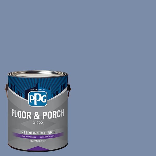 1 gal. PPG1165-5 Evening Hush Satin Interior/Exterior Floor and Porch Paint