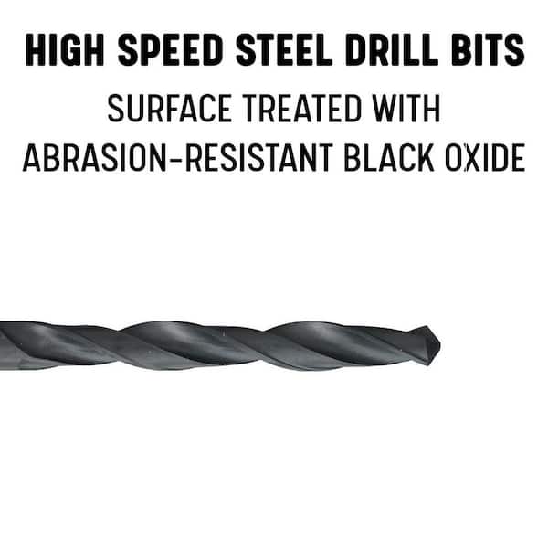 DWDN Series Pack of 12 Drill America #54 High Speed Steel Black Oxide Drill Bit 