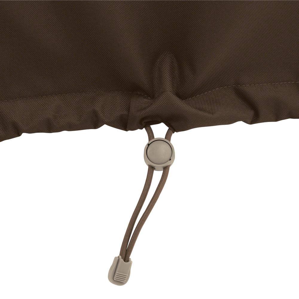 Madrona Dark Cocoa Waterproof Patio Table & Chair Set Cover, 128 Inch