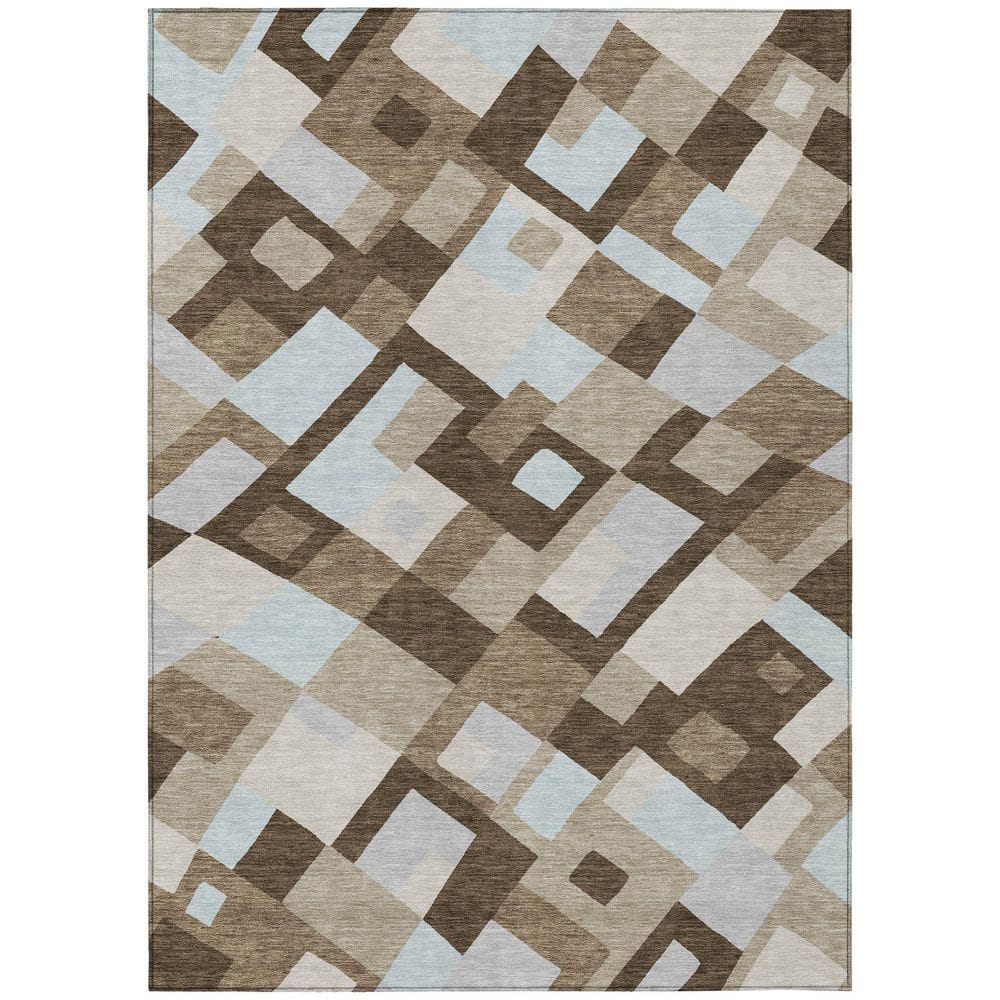 Chantille Machine Washable Indoor/Outdoor Abstract ACN2978 Chocolate 10 ft. x 14 ft. Area Rug price history on PriceWatchPro