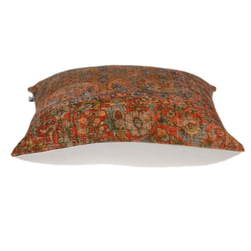 Multicolor Cotton Tapestry Square 18" x 18" Pillow