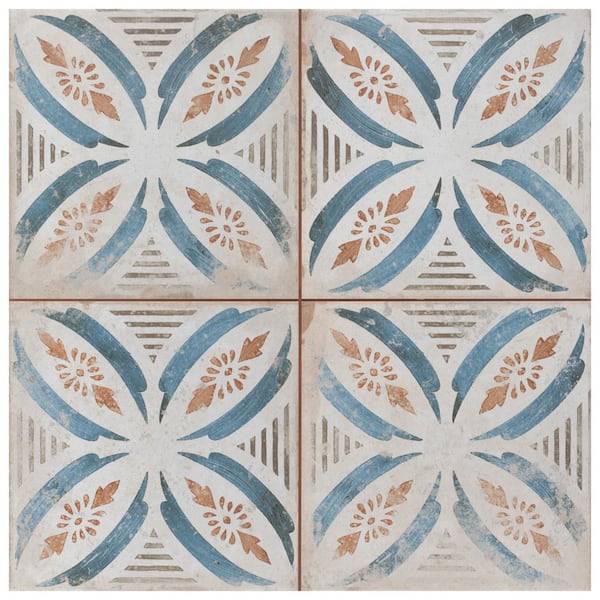 Merola Tile Kings Root Petal 17-5/8 in. x 17-5/8 in. Ceramic Floor and Wall Tile (10.95 sq. ft./Case)