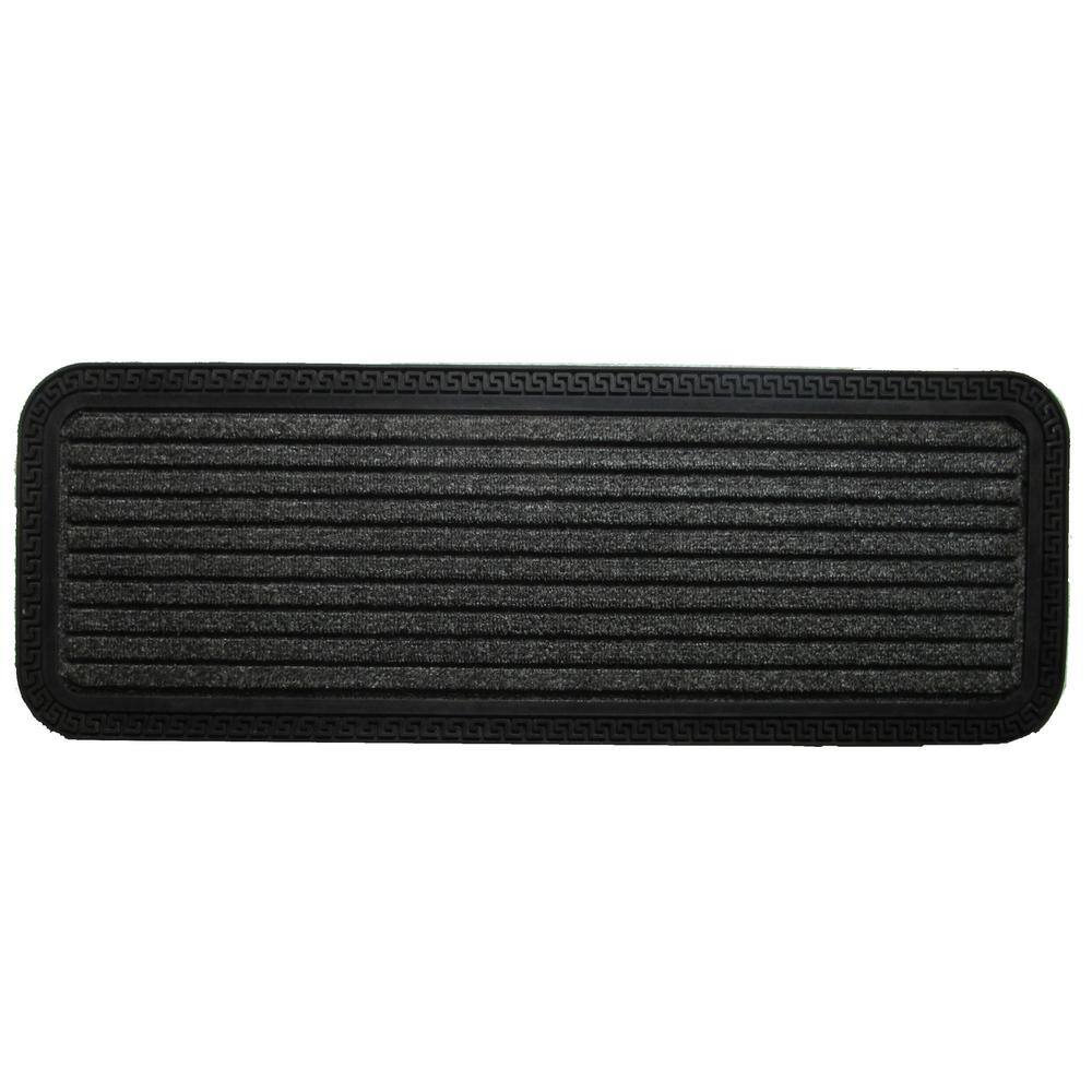 Gray Rubber Non-Slip Outdoor Step Mat 30" x 10"