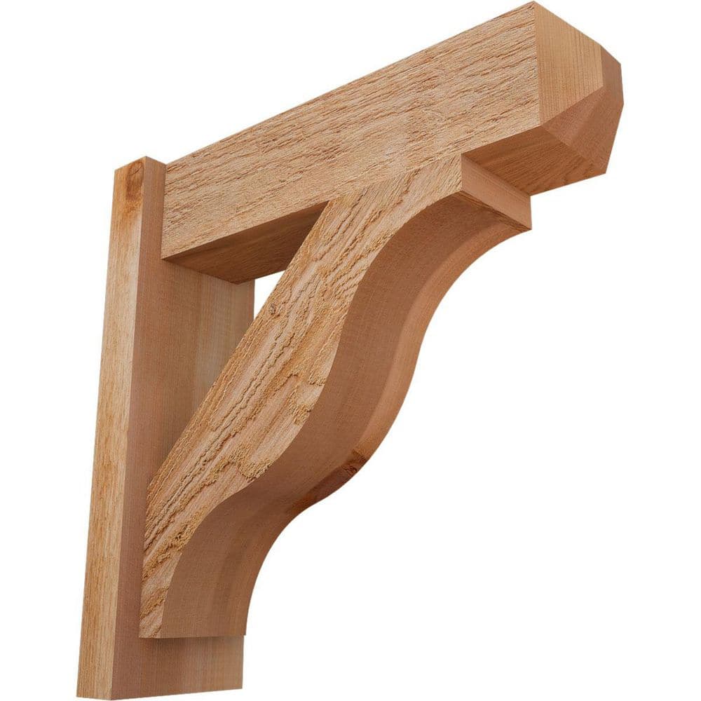 6 in. x 20 in. x 20 in. Western Red Cedar Fuston Craftsman Rough Sawn Outlooker price history on PriceWatchPro