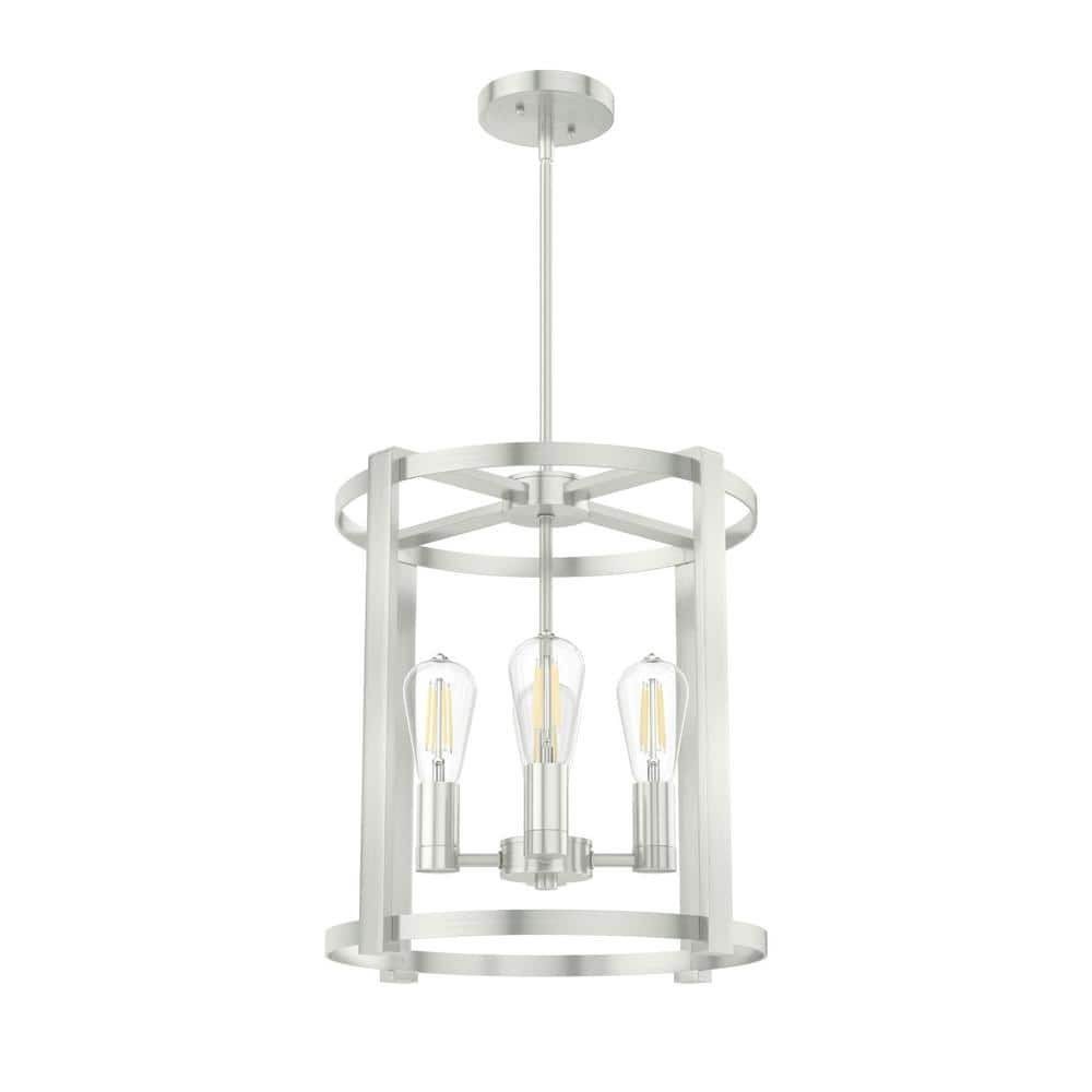 Hunter Astwood 4 Light Brushed Nickel Branch Chandelier Dining Room ...