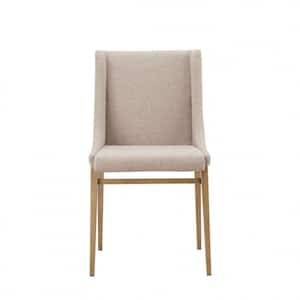 Valerie Beige Fabric Cushioned Parsons Chair (Set of 2)