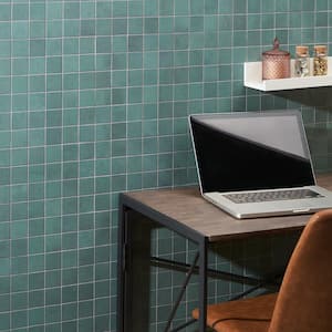Forge Emerald 11.81 in. x 11.81 in. Matte Porcelain Floor and Wall Mosaic Tile (0.96 sq. ft./Each)