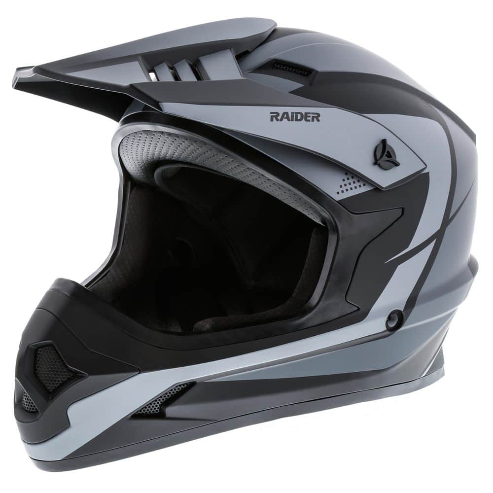RAIDER Z8 ADULT HELMET MX-BLK/GREY-XL 2191916 - The Home Depot