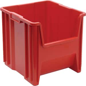 Heavy-Duty Giant Stack 16-Gal. Storage Tote in Red (2-Pack)