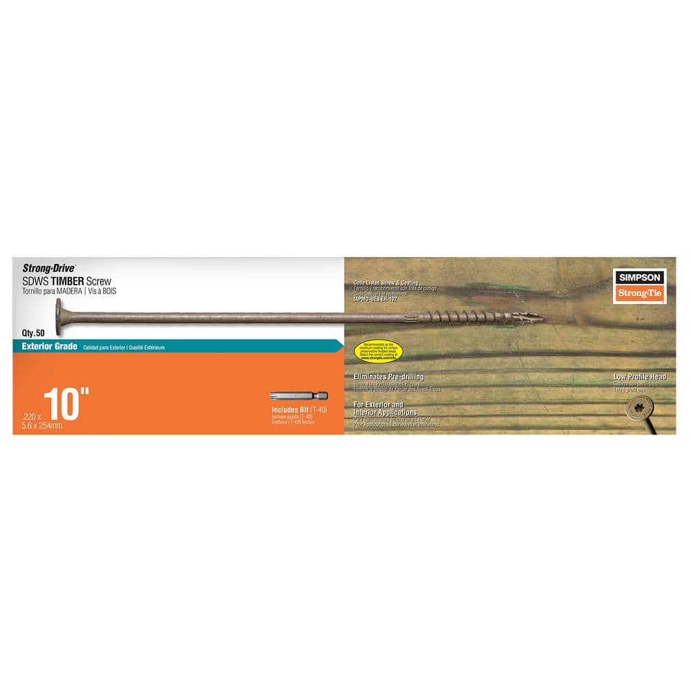 Simpson Strong-Tie 0.220 in. x 10 in. T40 6-Lobe, Washer
