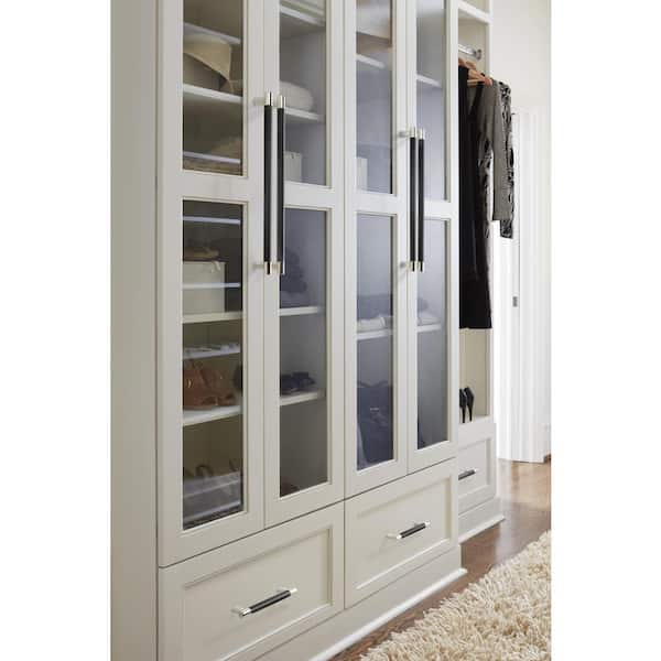 Esquire 12-5/8 in. (320mm) Modern Polished Nickel/Black Bronze Bar Cabinet Pull