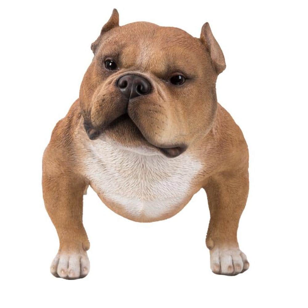 HI-LINE GIFT LTD. Walking Brown Bully Dog Garden Statue