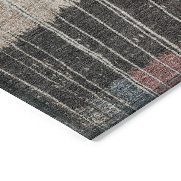 Chantille Machine Washable Indoor/Outdoor Abstract ACN1962 Mauve 8 ft. x 10 ft. Area Rug
