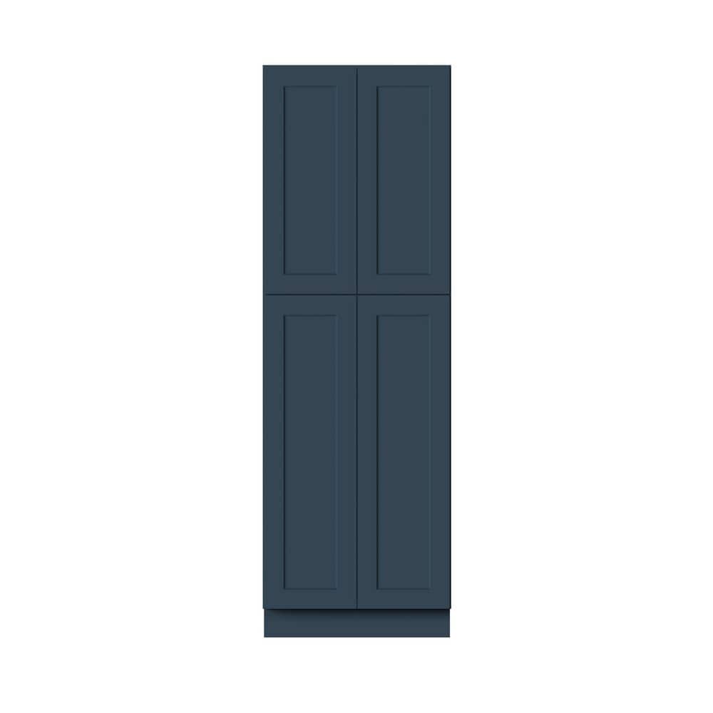 30 in. W x 27 in. D x 90 in. H Ready to Assemble Solid Wood Frame Shaker Pantry Kitchen Cabinet in Cyber Grey price history on PriceWatchPro