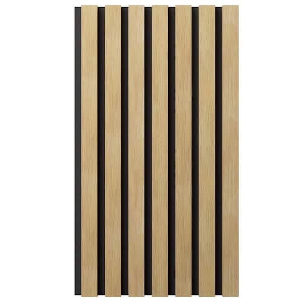 Ekena Millwork AcousticPro 1 in. x 1 ft. x 8 ft. Noise Cancelling Traditional MDF Sound Absorbing Panel in Puritan Pine (2-Pack)