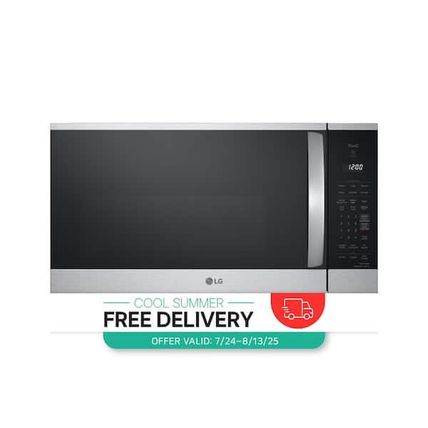 1.8 cu. ft. 30 in. W Smart Over the Range Microwave Oven with EasyClean in PrintProof Stainless Steel 1000-Watt