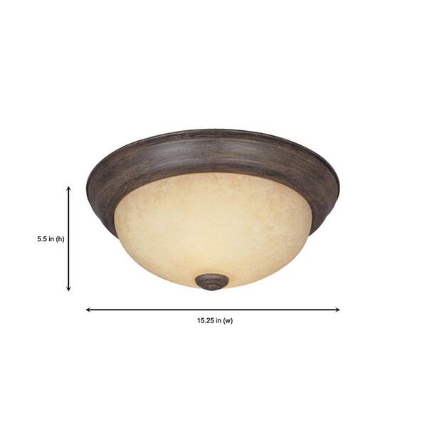 Westinghouse Oil-Rubbed Bronze Brown 55in W Steel LED Light Fixture 15 watts 