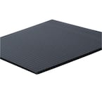 24 in. x 36 in. x .157 in. Black Corrugated Twinwall Plastic Sheet (15 Pack)