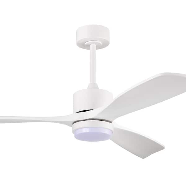 Warehouse of Tiffany Tariq 52 in. 1-Light Indoor White Finish Ceiling Fan