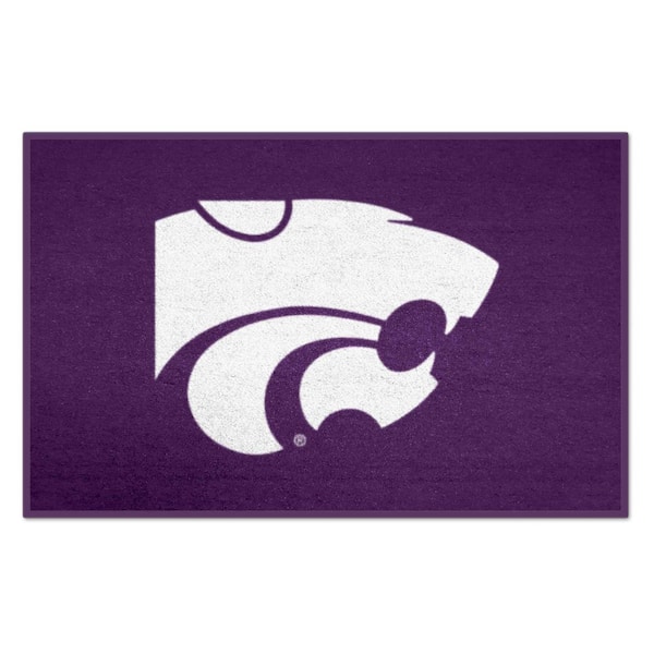 FANMATS NCAA Kansas State University Purple 19 in. x 30 in. Indoor Starter Mat Accent Rug