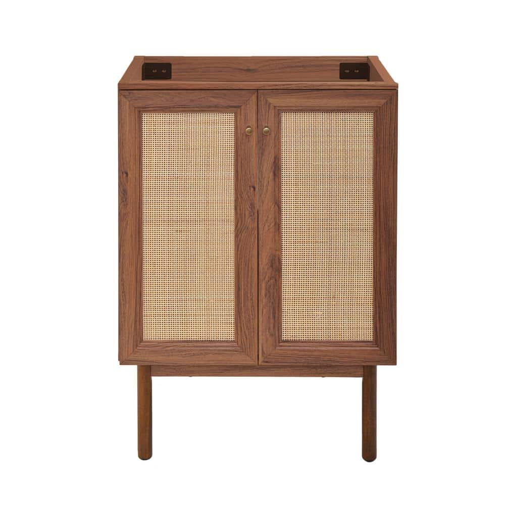Classe 23.56 in. W x 17.87 in. D x 32.31 in. H Bath Vanity without Top in Dark Walnut price history on PriceWatchPro