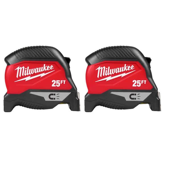 25ft Magnetic Tape Measure (2-Pack)