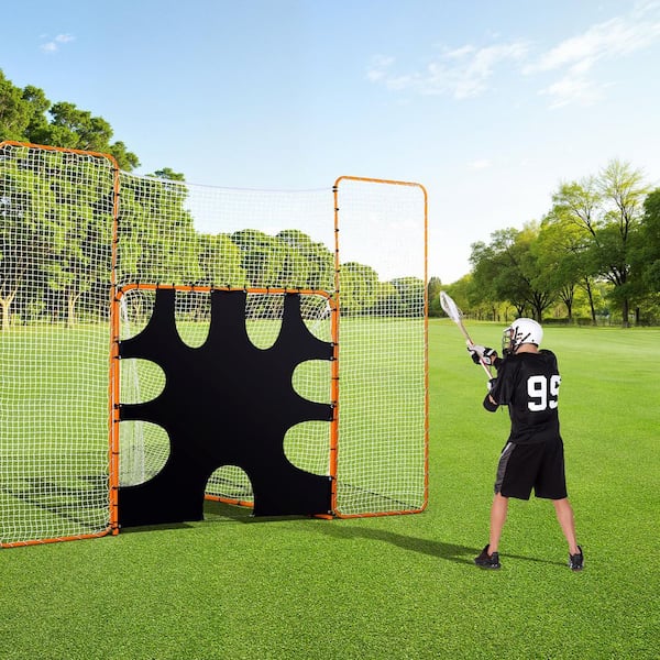 SKYSHALO 3-in-1 Lacrosse Goal, 12 x 9 ft. Lacrosse Net with
