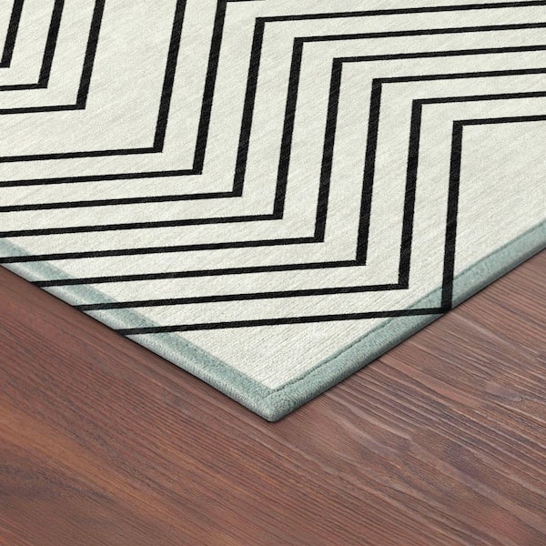 Chantille Machine Washable Indoor/Outdoor Abstract ACN2390 Ivory 2 ft. x 3 ft. Accent Rug
