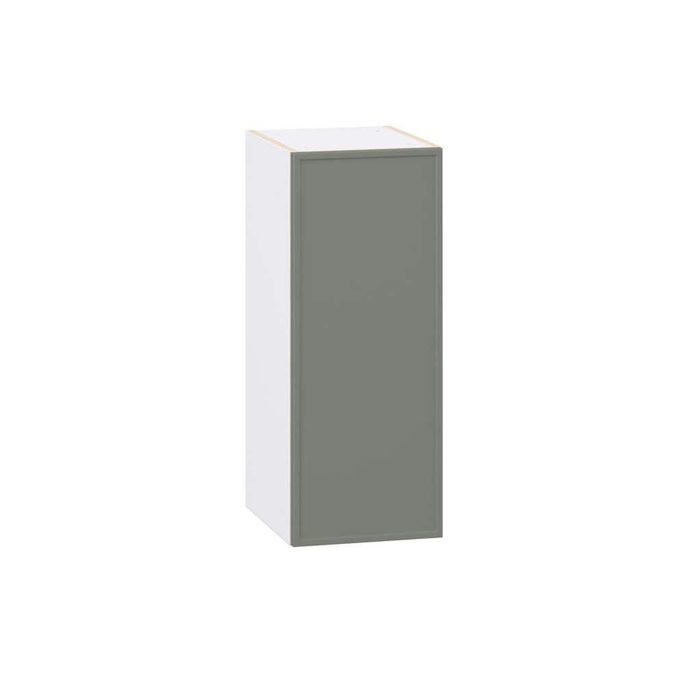 Fairview 12 in. W x 14 in. D x 30 in. H Assembled Slim Shaker Wall Kitchen Cabinet in Moss Green price history on PriceWatchPro