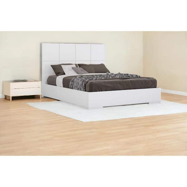 HomeRoots Gray Composite Frame Full Panel Bed