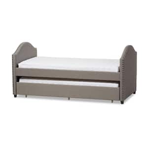Alessia Contemporary Gray Fabric Upholstered Twin Size Daybed