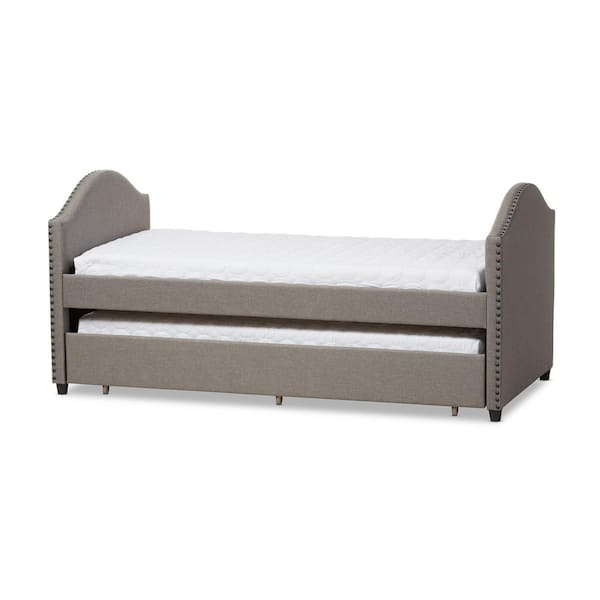 Baxton Studio Alessia Contemporary Gray Fabric Upholstered Twin Size Daybed
