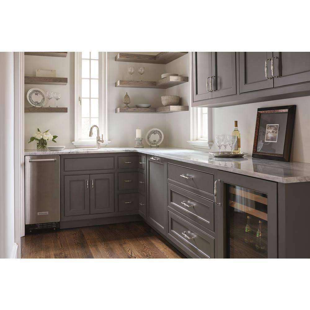 Polished Nickel Traditional Cabinet Pull with Mounting Hardware