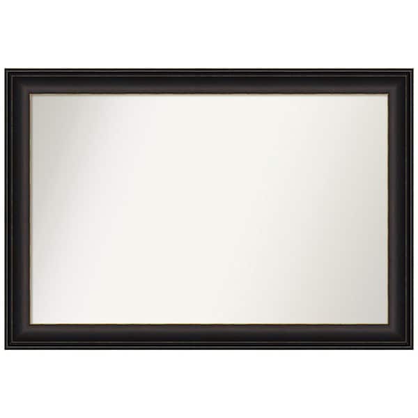 Amanti Art Trio Oil Rubbed Bronze 38.5 in. x 26.5 in. Custom Non-Beveled Recycled Polystyrene Framed Bathroom Vanity Wall Mirror