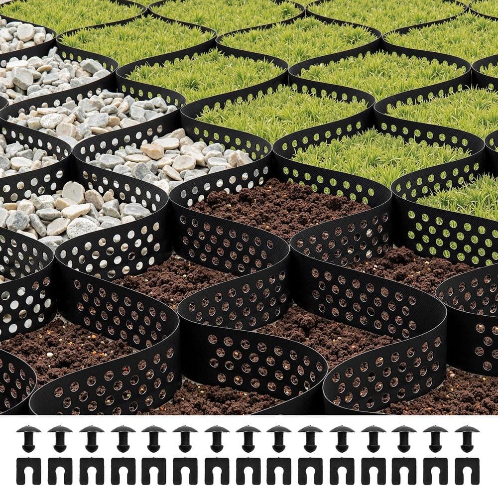 Gravel Grid 3 in Depth 17.06 x 8.86 ft 1885 lbs/sq. ft. HDPE Ground Retainer for Driveway Patio Angle Stabilization price history on PriceWatchPro
