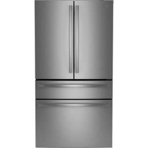 GE 27.7 cu. ft. French Door Refrigerator in Fingerprint Resistant