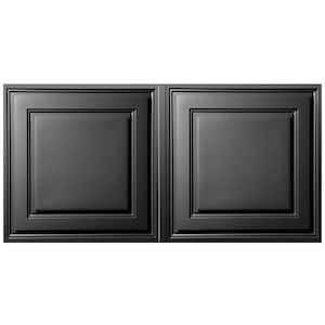 Stratford Feather-Light Black 2 ft. x 4 ft. Lay-in Ceiling Panel (Case of 10)