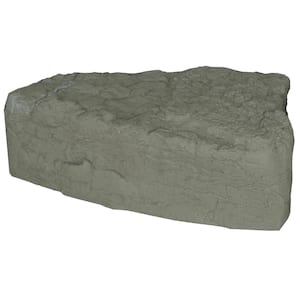 14 in. x 36 in. x 27 in. Sandstone Polyethylene Large Left Triangle Landscape Rock